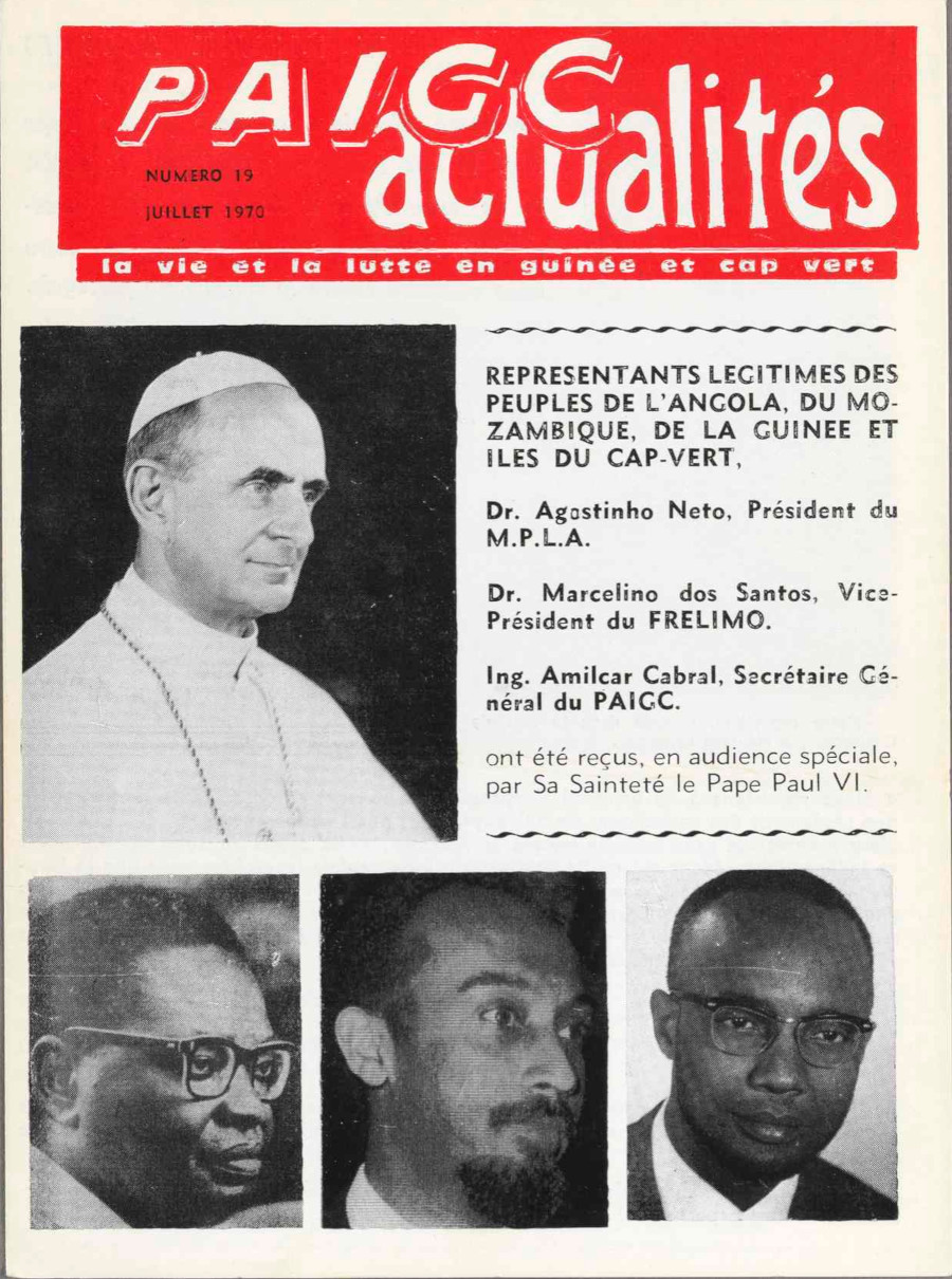 Paulo VI recebe os representantes da FRELIMO, MPLA e PAIGC