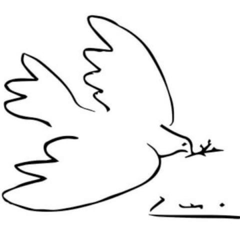 Pomba desenhada por Pablo Picasso para o Conselho Mundial da Paz